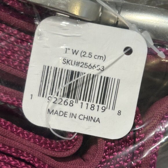 NEW Frisco 6ft Dog Leash Nylon Reflective Comfort Padded Handles Purple 1" Width - Picture 3 of 8